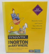 SYMANTEC THE NORTON pcANYWHERE VERSION 5.0 FOR DOS - NEW VERSION