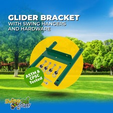SWING SET STUFF 1 PIECE GLIDER BRACKET WITH HANGERS AND HARDWARE wooden kid 0113
