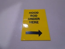 1960-63 Reproduction Ford Falcon Hood Rod Decal Kit (3 pieces)