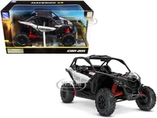 CAN-AM MAVERICK X3 ATV HYPER SILVER 1/18 DIECAST MODEL BY NEW RAY 58193 A