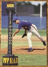 Bill Pulsipher 1994 Signature Rookies Tet Rad Rookie Card #XCVII Mets Free Ship. rookie card picture