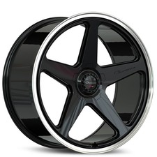 22x9 Giovanna Wheels Cinque Gloss Black Pol Lip Spindle Cap Rims 4pcs 22x9 Giovanna Wheels Cinque Gloss Black Pol Lip Spindle Cap Rims 4pcs