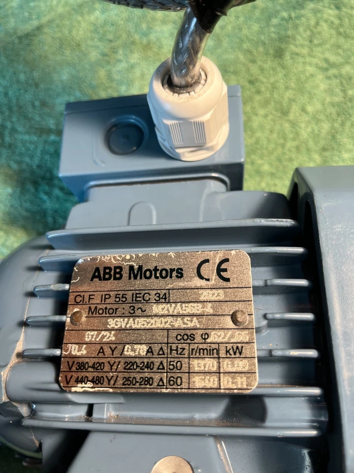 ABB electric dual voltage 3 phase motor - Image 2 of 2