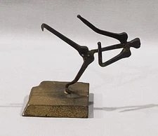 Vintage Nail Art Sculpture Martial Arts Figure on Composite Base