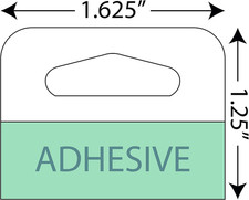 1000 Slot Hole Hang Tags | Heavy Duty Self Adhesive Hanging Tabs | Great for Ret