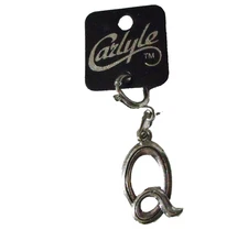 Carlyle Letter Q Zipper Pull Purse Bracelet Charm Alphabet Initial Silver Tone