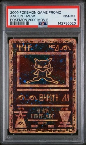 2000 POKEMON GAME MOVIE PROMO POKEMON 2000 MOVIE ANCIENT MEW PSA 8+PSA 7