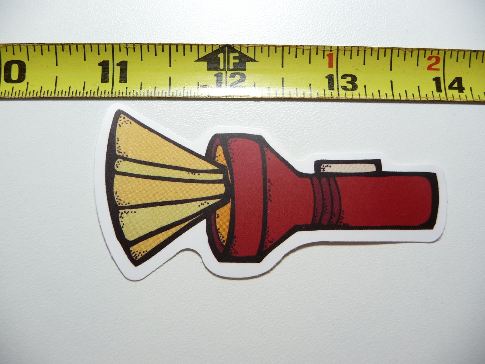 Outdoor Hiking Flashlight Torch Adventure Travel Decal Sticker