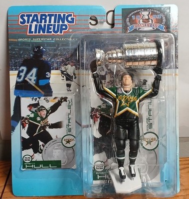 NHL Brett Hull Dallas Stars SLU Starting Lineup Custom Painted Re-Packaged