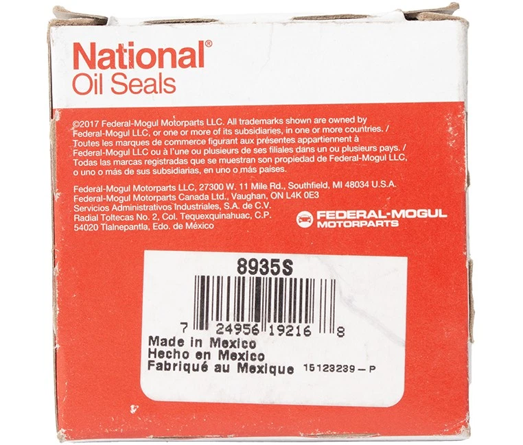 National Replacement Oil Seal For 1964-1972 Plymouth Barracuda Part Number 8935S - Image 3 of 4