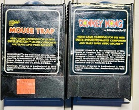 INTELLIVISION GAME LOT OF 2 DONKEY KONG CART/MANUAL +MOUSE TRAP CART ONLY TESTED