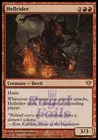 Hellrider 1x FOIL DKA MTG Dark Ascension Rare NM red