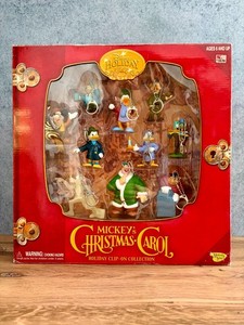 Disney Mickey’s Christmas Carol 10 Pc Keychain Set Memory Lane 2003 Original Box