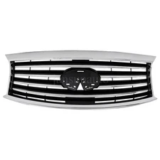 Chrome Grille With Camera Bracket Fit For 2013-2014-2015 Infiniti QX60 JX35