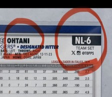 OHTANI #NL-6 variation 2025 Topps Stars of the National League Set Skenes #NL-12