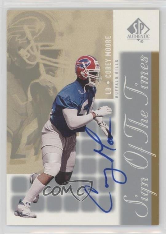 Corey Moore SP Authentic Sign of the Times #MO Base