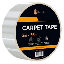 Extra Strong Double-Sided Carpet Tape, 2in x 36ft Heavy-Duty Rug Gripper Ta...