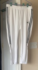 ADIDAS Women Tiro23 XL Track Pant Jogger White Zipper SkinnyLeg NWT & Bag