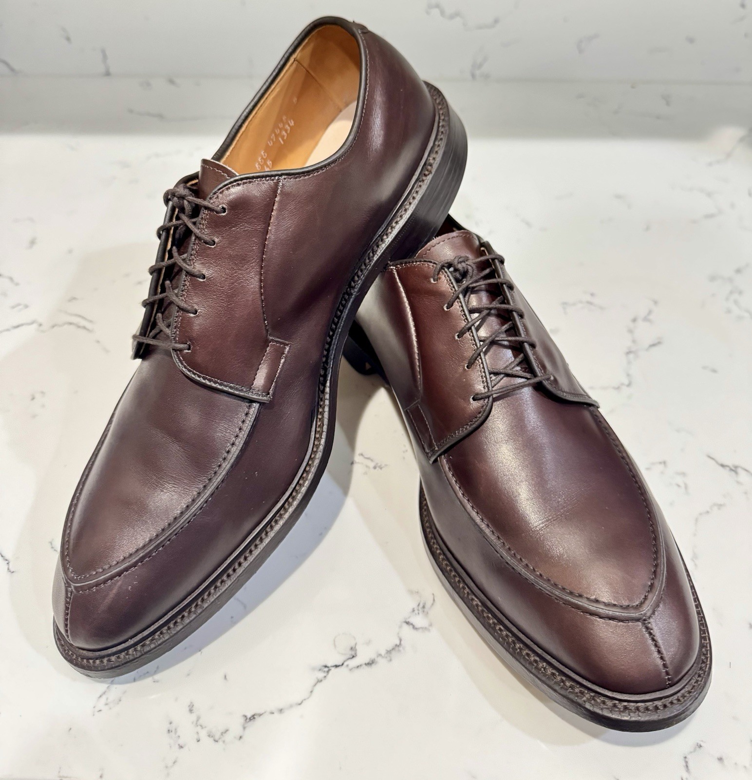 Allen Edmonds Seneca Brown Split Toe Derby Bluche… - image 4