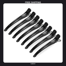 8 Pack Hair Sectioning Clips No Crease Non Slip for Styling and Cutting
