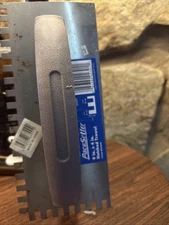 Marshalltown QLT Notched Trowel 1/8" x 1/8 x 7/16" Square 9" x 4 - 18640 NEW