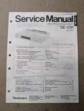 Technics Se- Stereo/ Mono DC Power Amp Service Manual D-4959