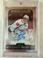 2021-22 O-Pee-Chee Platinum - Rookie Autographs Aliaksei Protas #R-AP (AU, RC)