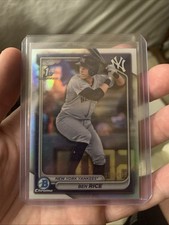 2024 Bowman Chrome - Prospects Ben Rice #BCP-186 Refractor /499 (RC)