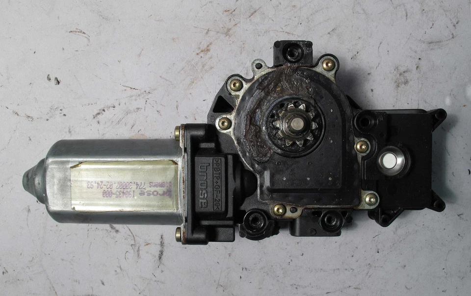 Motor de tracción de ventana delantera izquierda BMW E36 2 puertas cupé 1992-1993 318is 325is usado OEM Foto 2 de 3