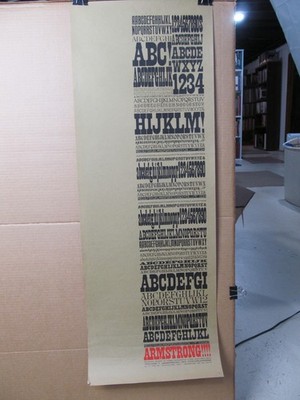 Type Specimen Poster, Walter T. Armstrong Typographers