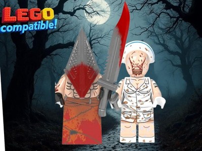 2x New Polybag DARK NURSE PYRAMID HEAD SILENT HILL Horror Movie Lego Minifigure