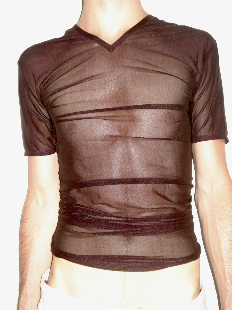 Gucci Men's Mesh V-Neck SS1998 Look #32 Size L | eBay