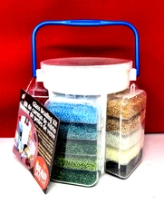 Bead Smith Glass Beading Kit Portable Caddy 1k Grams Of Beads + Wire+Organizer