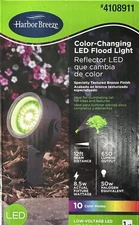 HARBOR BREEZE 8.5Watt Textured Bronze Low voltage Hardwired flood LED Light 11co