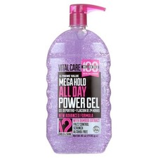 Vitalcare Mega Hold All Day Power Hair Gel, 40oz Alcohol-free Frizz control