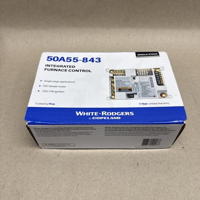 #ad White Rodgers 50A55 843 Integrated Furnace Control Board Universal Replacement $95.00