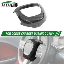 Carbon Fiber Center Steering Wheel Cover For Dodge Charger Durango Challenger 15