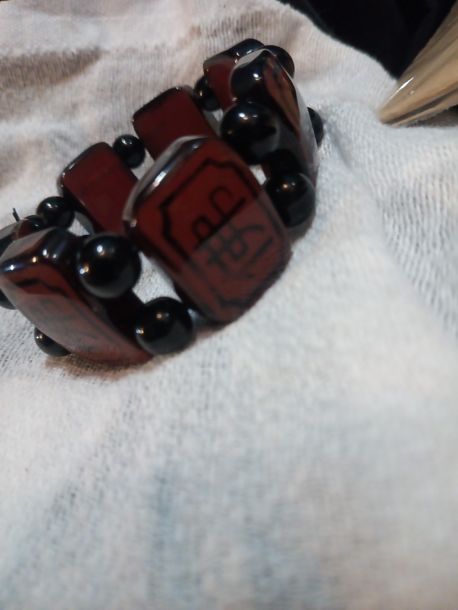Majong Tile Bracelet Vintage View 2