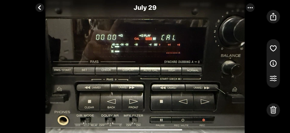 Sony TC-WR545 Doble Estéreo Cassette Deck Sin Probar Foto 2 de 4