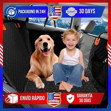 Meowant Dog Car Seat Cover for Back Seat, Waterproof Seat Cover Hammock with Saf