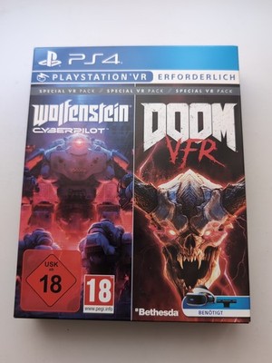 Bethestda VR Pack PS-4 Doom VFR Wolfenstein Cyberpilot PS4 Neu B-WARE