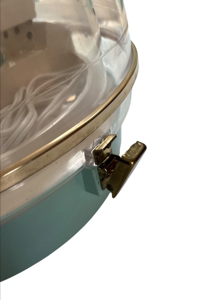 VTG Oster Beauty Salon Pro Remote Hair Dryer Blue Clear Model 375 Tested - Image 3 of 4