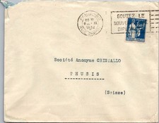 GOLDPATH: France cover 1932 to Suisse machine cancel CV902_P07