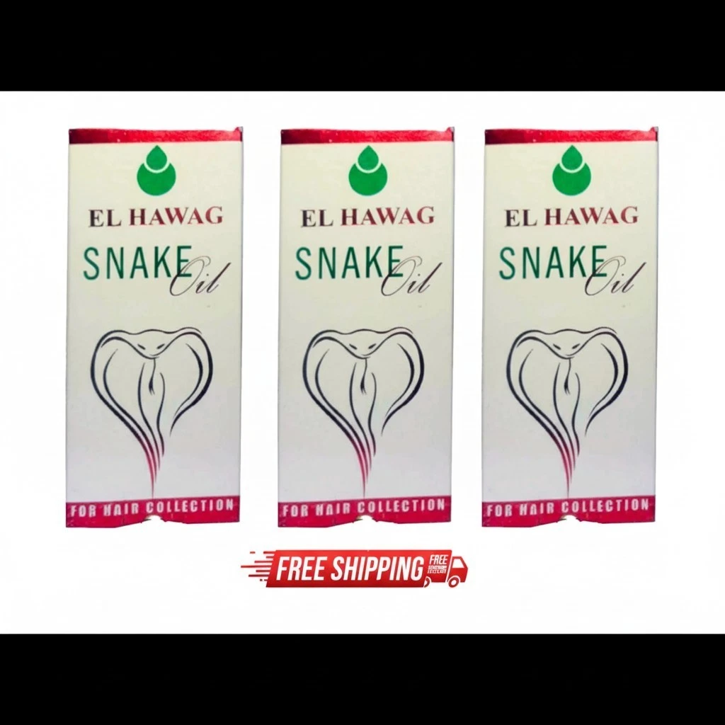 4 x 125m El Hawag Snake Oil -100% Pure &Organic Egyptian Hair Oil-Handmade Style