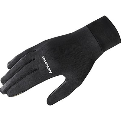 Salomon AGILE WARM GLOVE U Outdoor Mitten Gloves Unisex Deep Black LC1897600