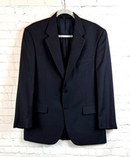 JOS. A. BANK dark blue gray undertone 100 wool mens jacket blazer 40R