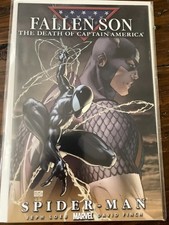 FALLEN SON DEATH OF CAPTAIN AMERICA - SPIDER-MAN 9.4 NM Turner Variant
