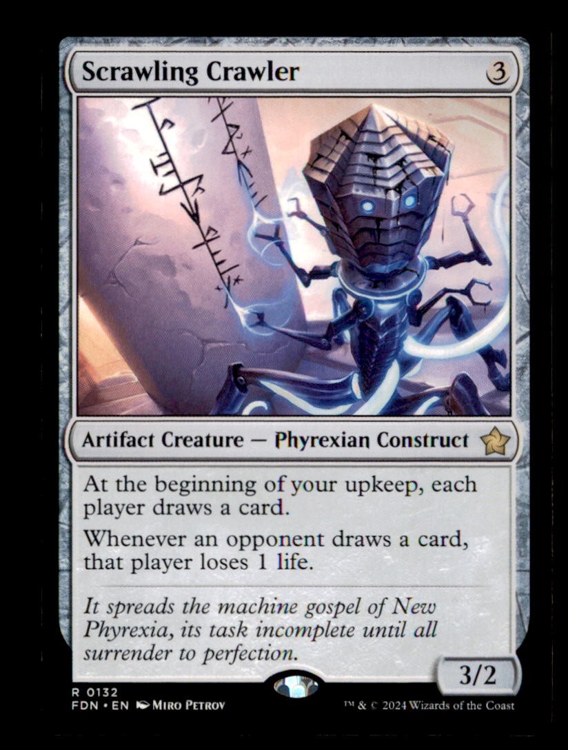 Scrawling Crawler 132 Rare Foundations Magic: The Gathering Near Mint