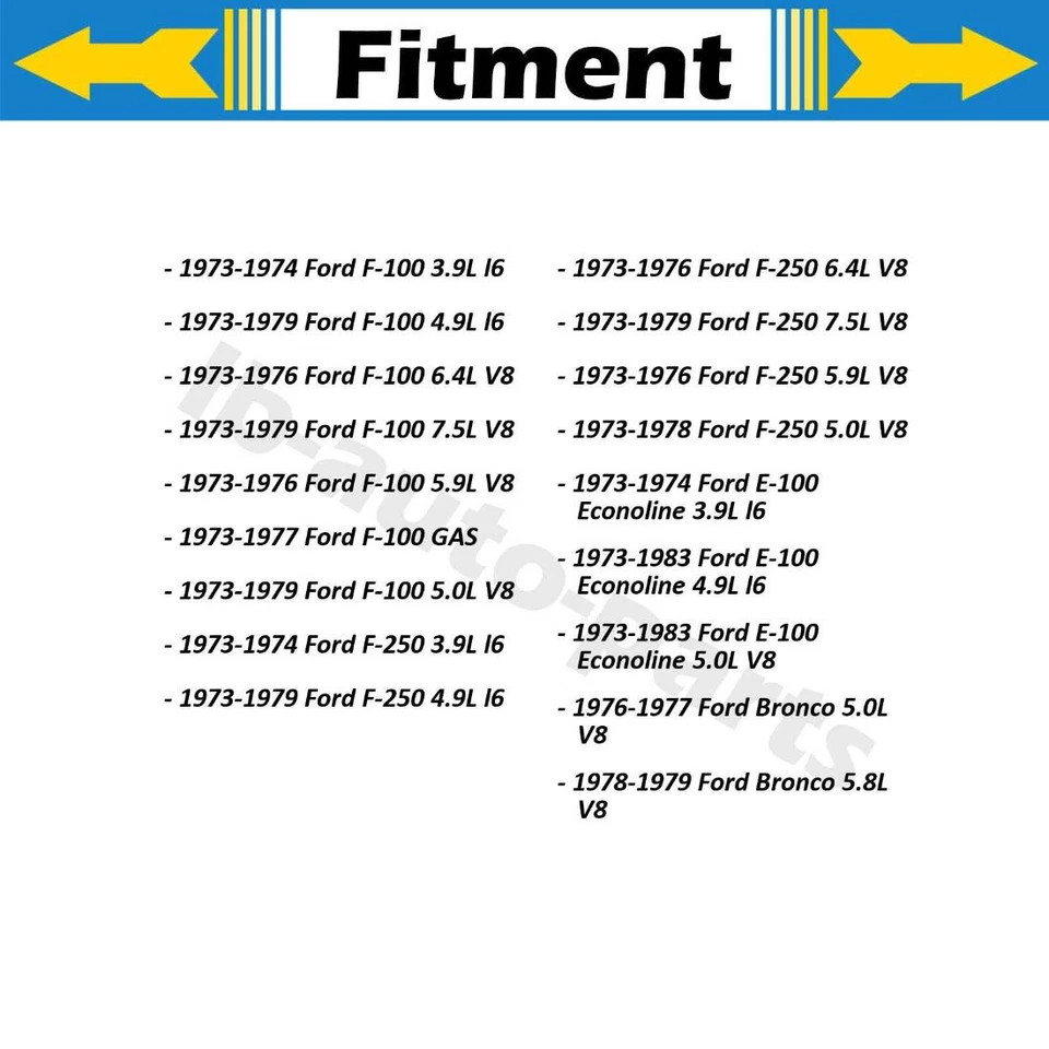 2X pinças de freio dianteiro para Ford E-100 Econoline 1973 1974 1975 1976 1977 - Imagem 2 de 4