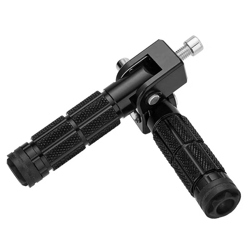 Kit de pedal de clavija plegable antideslizante M8 para motocicleta 90 grados plegable fijo 2 piezas Foto 2 de 4